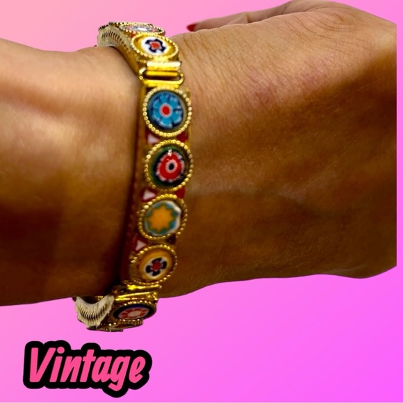 Vintage Italian Micro Mosaic Bracelet - Picture 6 of 7